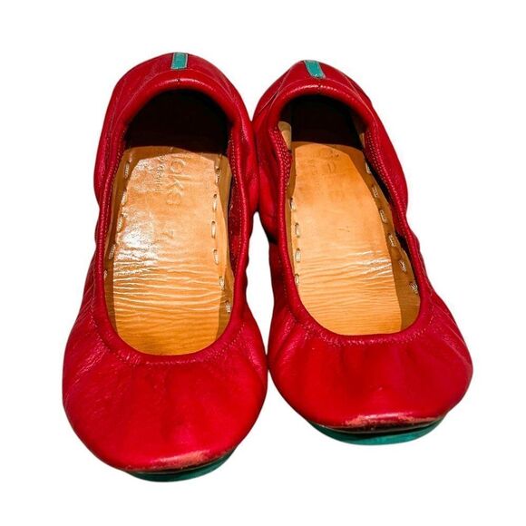tieks by Gavrieli Poppy Red Ballet Flats Size 7 - Picture 1 of 7